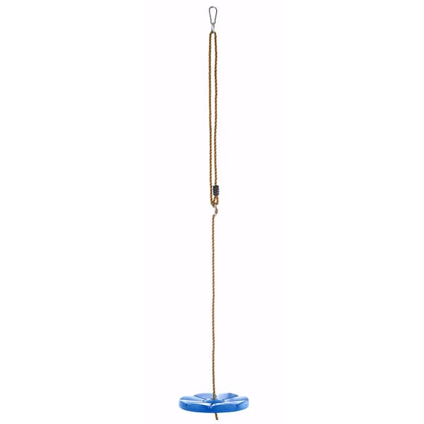 Cool Disc Swing With Adjustable Rope - Fully Assembled - Blue